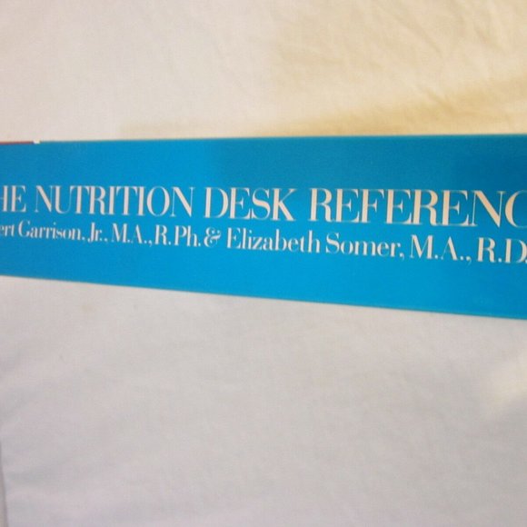 Other Health Book The Nutrition Desk Reference Nutrition Library Cl